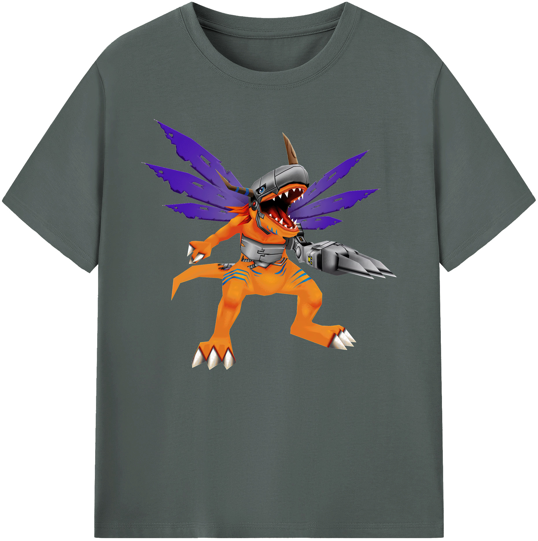 （画像用） Digimon デジタルモンスター/デジモン 綿100％ メンズ半袖Tシャツ｜肌触りやわらか＆通気性